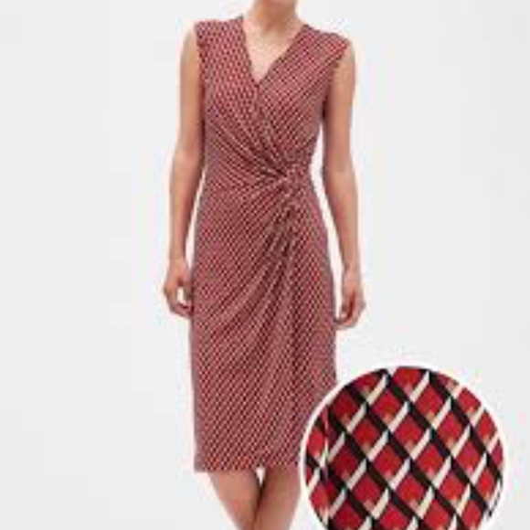 banana republic factory wrap dress